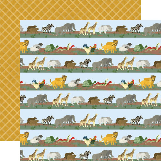 Echo Park Noah's Ark Patterned Paper 12x12 Two By Two