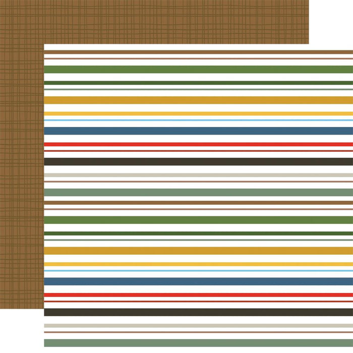 Echo Park Noah's Ark Patterned Paper 12x12 Seven Day Stripes