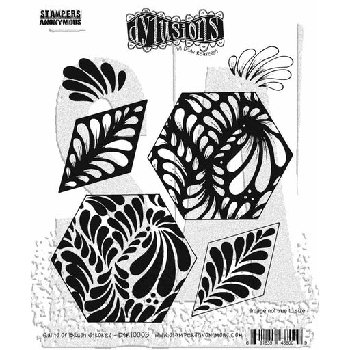 Dylusions Cling Stamp Brush Strokes