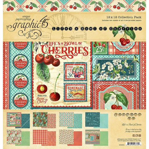 Graphic 45 Collection Pack 12"x12" Life's A Bowl of Cherries