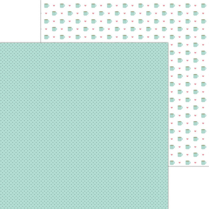 Doodlebug Designs My Happy Place Patterned Paper 12x12 Mint to Be
