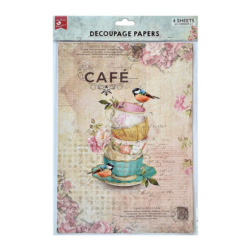 Little Birdie Decoupage Papers Birdie Cafe/Love For Food
