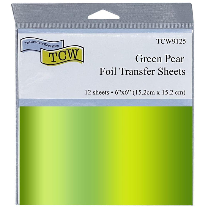 TCW Foil Transfer Sheets Green Pear