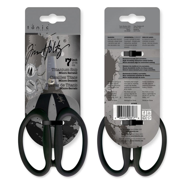 Tim Holtz Titanium Snip Scissors 7"