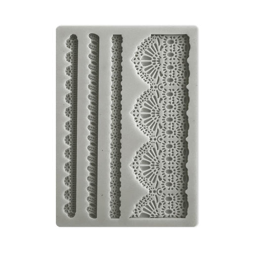 Stamperia Silicone Mould Sunflower Art Lace and Borders KACM15