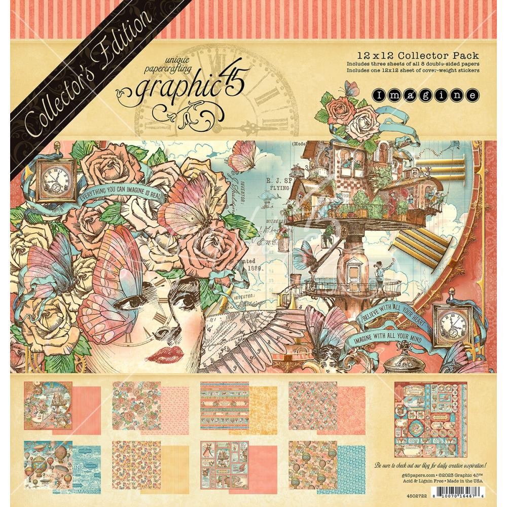 GRAPHIC 45 COLLECTOR S EDITION PACK 12 X12 IMAGINE Jackies Craft graphic-45-collector-s-edition-pack-12-x12-imagine-jackies-craft