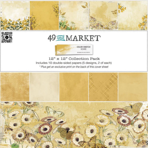 49 &amp; Market Collections Pack&nbsp; 12"x12" Colour Swatch Ochre