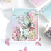 Greeting Card using the Pinkfresh Studio Fluttering Butterflies suite of stamp, stencil and die.