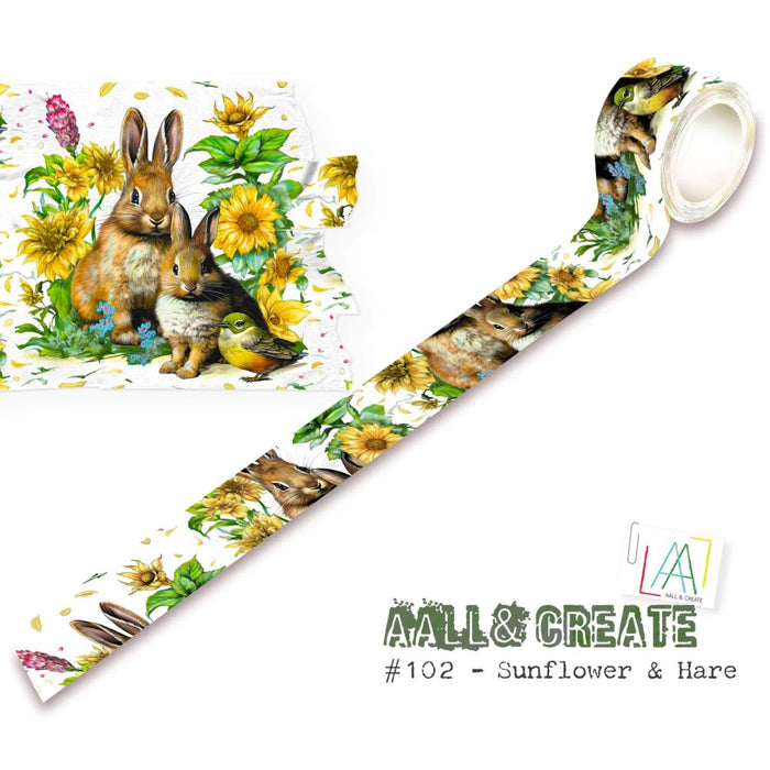 AAll &amp; Create Washi Tape Sunflower and Hare #102