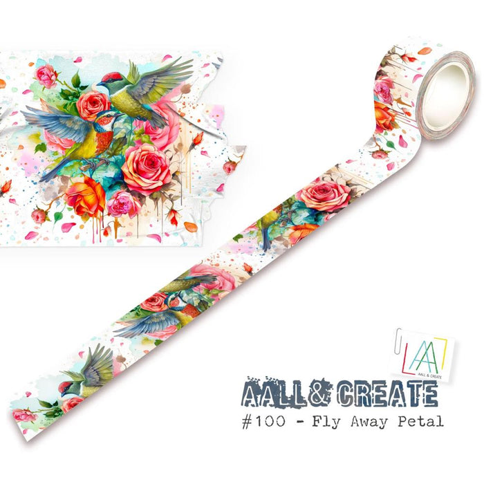 AAll &amp; Create Washi Tape Fly Away Petal #100