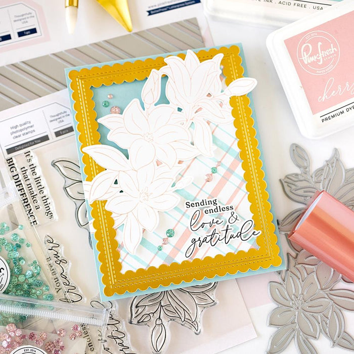 Greeting card using Pinkfresh Studio Amazing Things Press Plate .