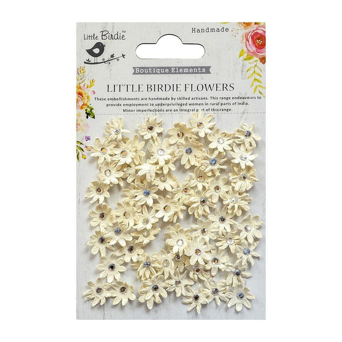 Little Birdie Paper Flowers Micro Jeweled Florettes Moonlight