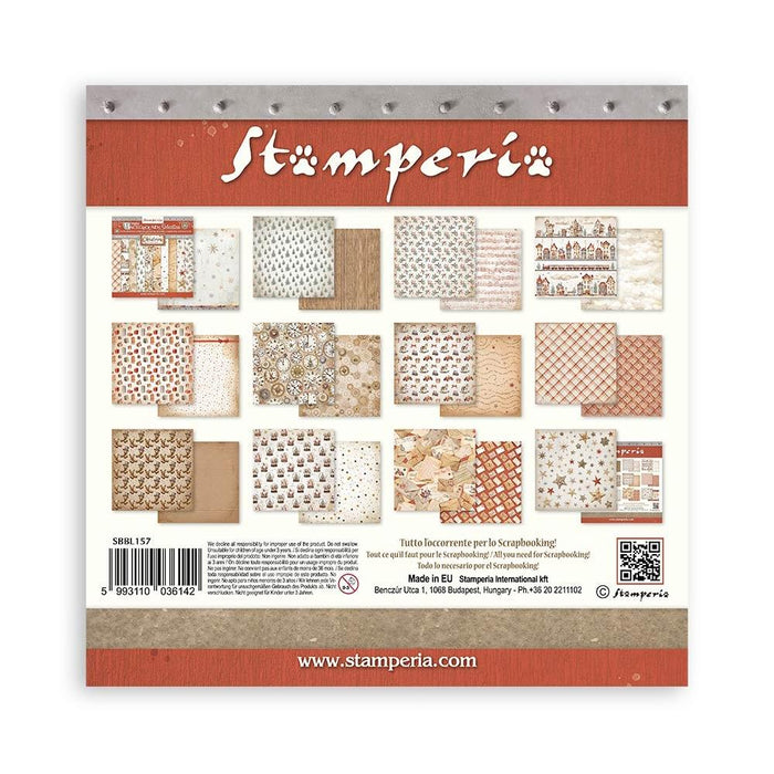 Stamperia Christmas Background Paper Collection Pack 12x12.