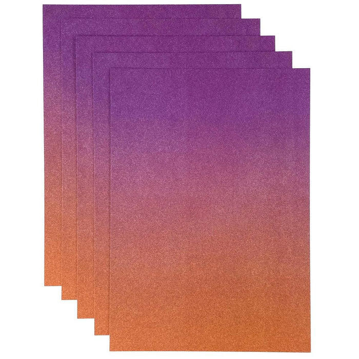 Craft Perfect A4 Ombre Glitter Cardstock Arabian Nights