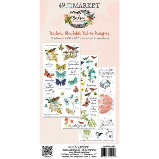 49 &amp; Market Collection Rub-ons Birdsong Blendable