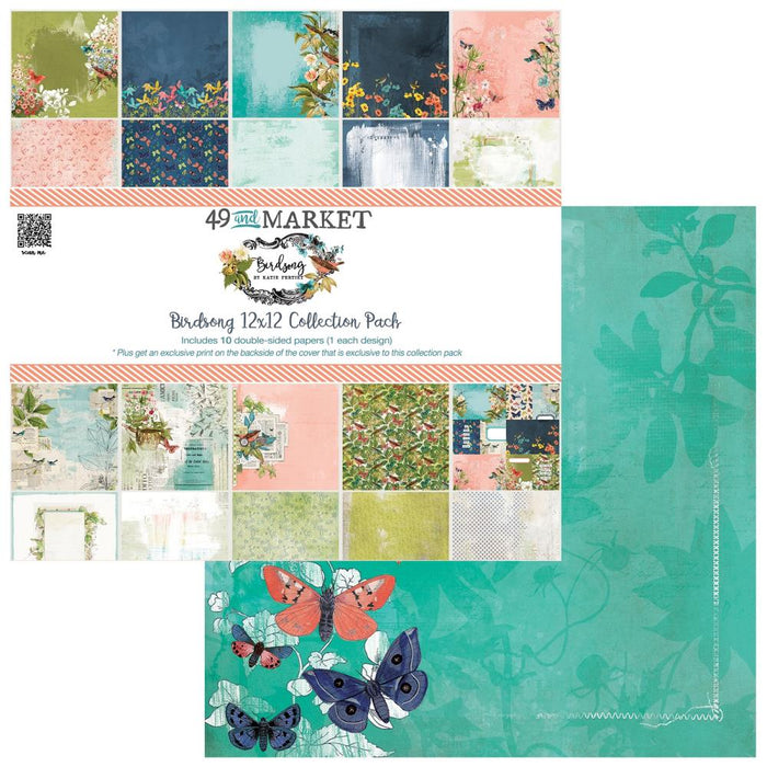 49 & MARKET COLLECTION PACK 12"X12" BIRDSONG