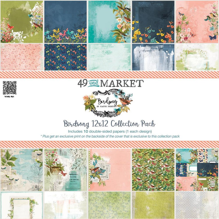 49 & MARKET COLLECTION PACK 12"X12" BIRDSONG