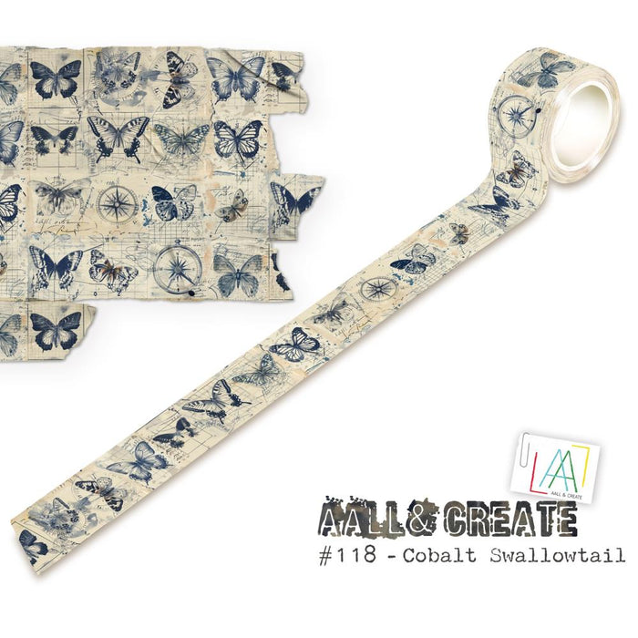 AAll &amp; Create Washi Tape Cobalt Swallowtail #118