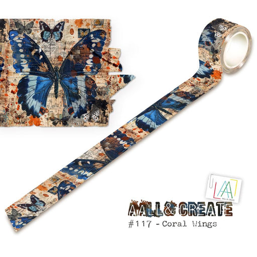 AAll &amp; Create Washi Tape Coral Wings #117