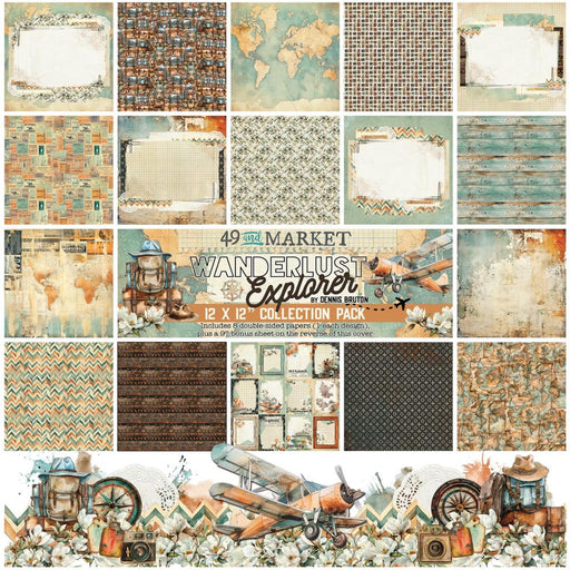 49 & MARKET COLLECTION PACK 12"X12" WANDERLUST EXPLORER