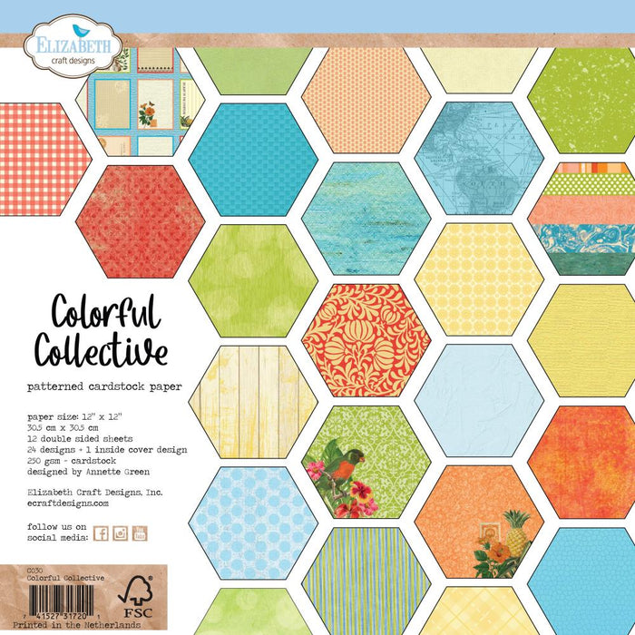 Elizabeth Crafts Paper Collection Pack Colourful Collective