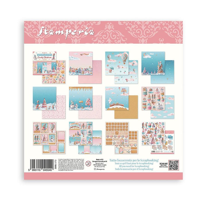 Stamperia Paper Collection Candy Christmas 12x12.(10 Sheets)
