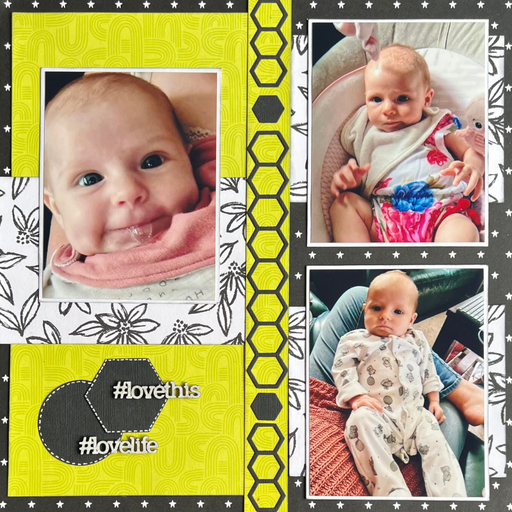 Double Page Layout Scrapbooking Kit, thoughtfully designed using papers from American Crafts.