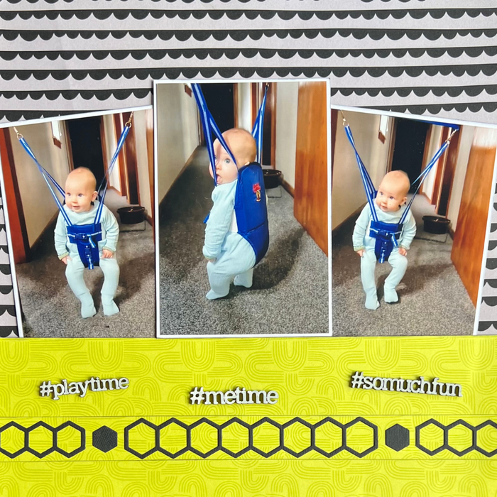 Double Page Layout Scrapbooking Kit, thoughtfully designed using papers from American Crafts.