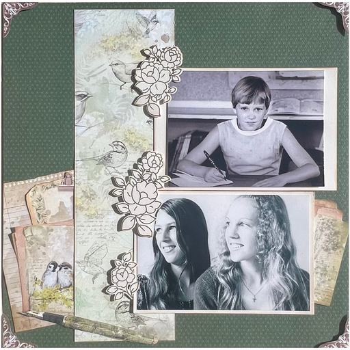 Double Page Layout Scrapbooking Kit 2, thoughtfully designed using various papers.
