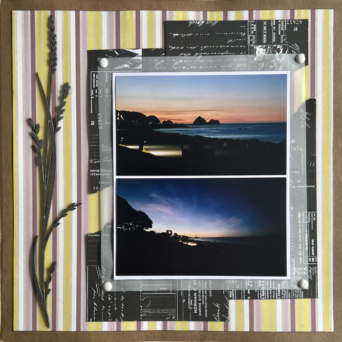 Double Page Layout Scrapbooking Kit, thoughtfully designed using papers from Elizabeth Craft.
