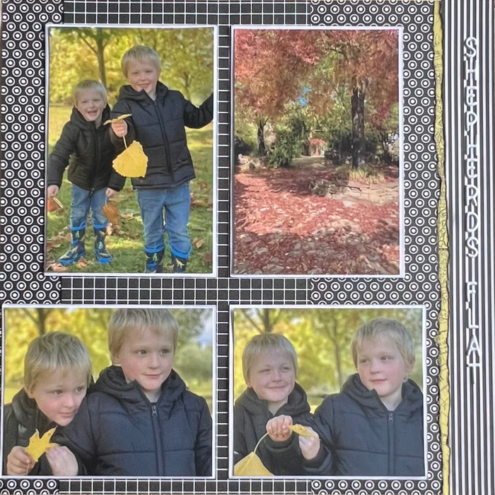 Double Page Layout Scrapbooking Kit, thoughtfully designed using papers from Elizabeth Craft.