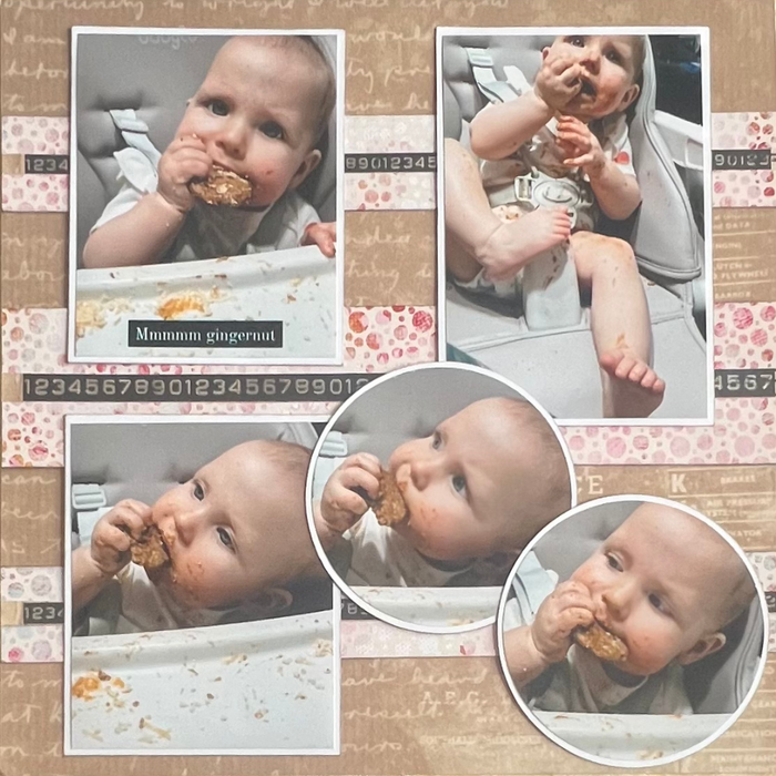 Double Page Layout Scrapbooking Kit, thoughtfully designed using papers from Elizabeth Craft.