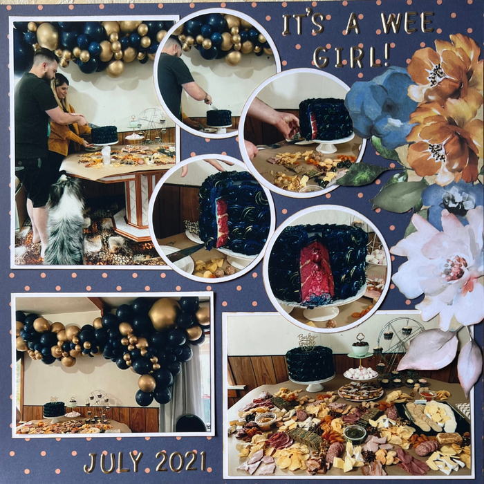 Double Page Layout Scrapbooking Kit, thoughtfully designed using papers from Couture Creations.
