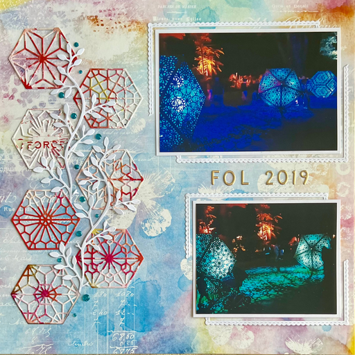 Double Page Layout Scrapbooking Kit, thoughtfully designed using papers from Dress My Craft.