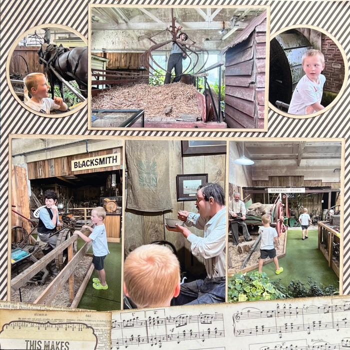 Double Page Layout Scrapbooking Kit, thoughtfully designed using papers from PhotoPlay.
