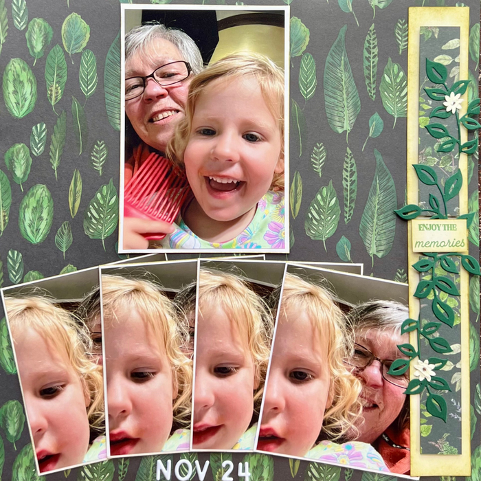 Double Page Layout Scrapbooking Kit, thoughtfully designed using papers from Craft Consortium.