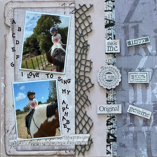 Double Page Layout Scrapbooking Kit, thoughtfully designed using papers from Simple Stories.
