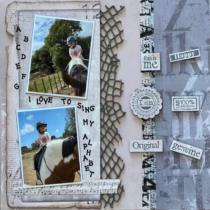 Double Page Layout Scrapbooking Kit, thoughtfully designed using papers from Simple Stories.
