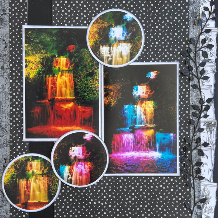 Double Page Layout Scrapbooking Kit, thoughtfully designed using papers from Elizabeth Craft Designs.