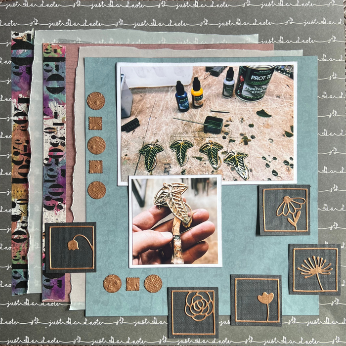 Music Notes Double Page Layout Kit from PhotoPlay