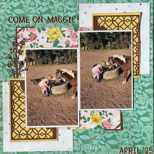 This Happy Life Double Page Layout Scrapbooking Kit, thoughtfully designed using papers from PhotoPlay