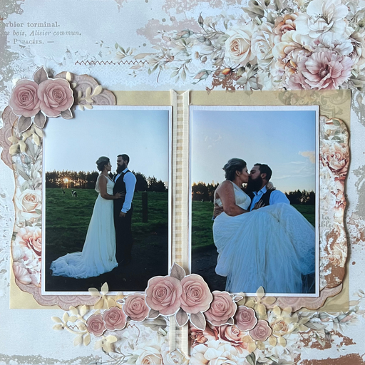 One Perfect Day Double Page Layout Scrapbooking Kit, thoughtfully designed using papers from 49 & Market.