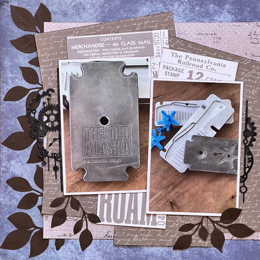 Double Page Layout Scrapbooking Kit, thoughtfully designed using papers from Elizabeth Crafts.