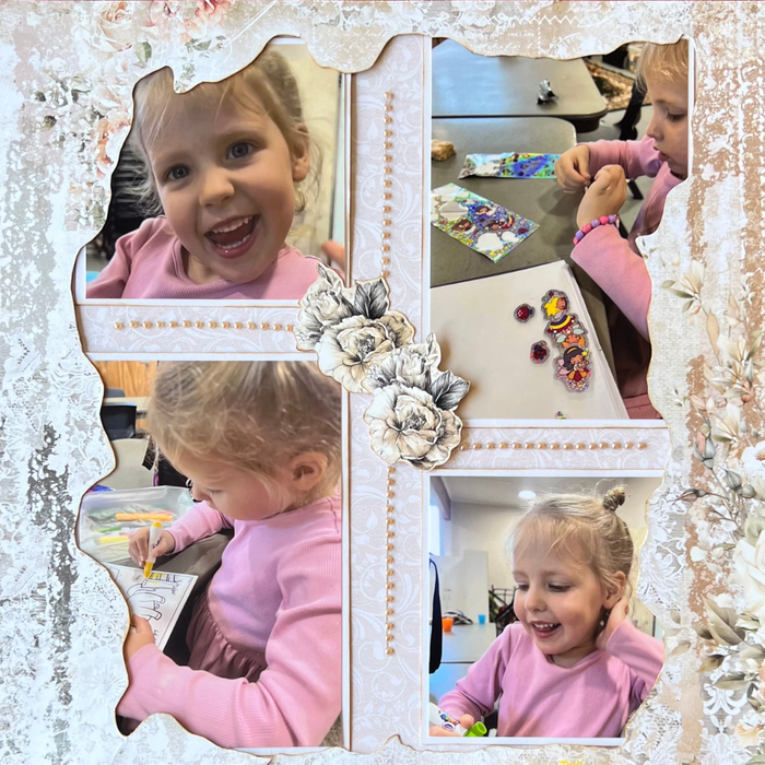 One Perfect Day Double Page Layout Scrapbooking Kit 2, thoughtfully designed using papers from 49 & Market.