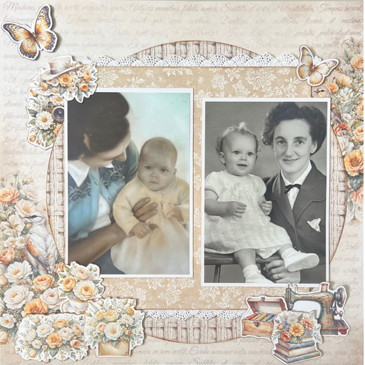 Double Page Layout Scrapbooking Kit, thoughtfully designed using papers from Scrapboys.
