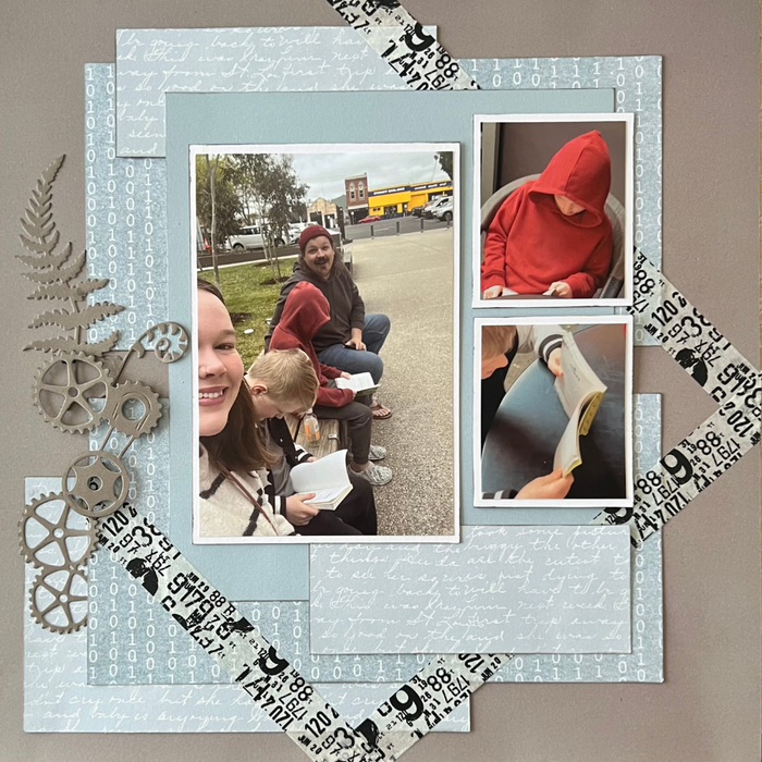 Double Page Layout Scrapbooking Kit 2, thoughtfully designed using papers from Elizabeth Crafts.