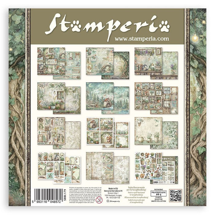Stamperia Herbarium Silvae 12x12 botanical scrapbook paper pack