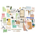 49 and Market Vicki Boutin Artful Moments 6x8 Papercraft Essentials kit showing papers and ephemera pieces.