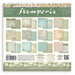 Pack of Stamperia 12x12"  maxi backgrounds selection with floral and patterned designs