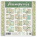 Scrapbooking 12 x12" paper pack with floral and nature-themed designs, featuring the brand Stamperia.